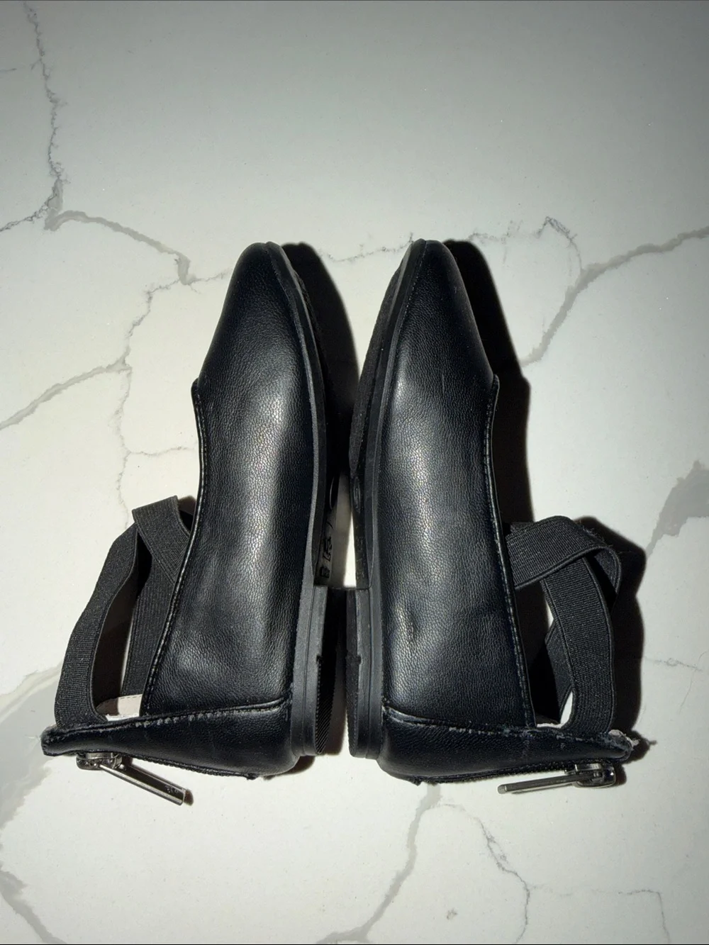 Nina Black Mary Jane Dress Shoes with Pink Insoles